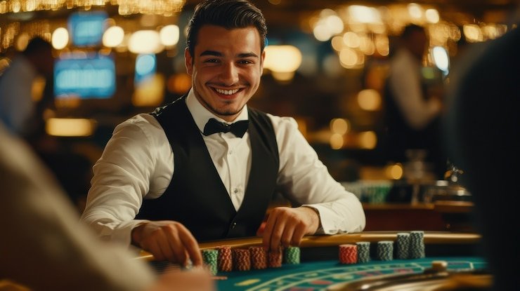 winslot8 Live Game Shows studio with host and spinning wheel